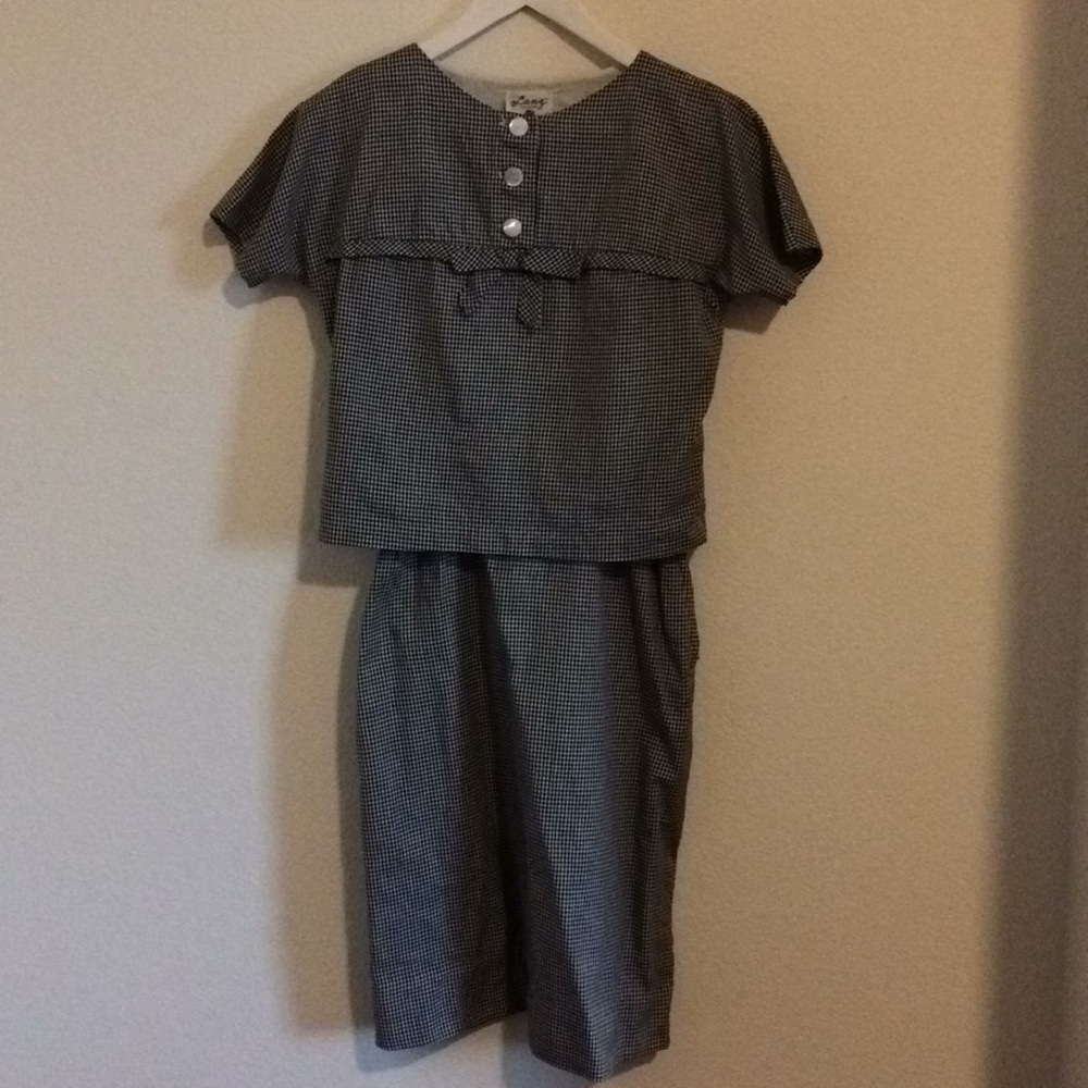 LAST CHANCE Vintage 1958 Lanz of Salzburg 2-piece dress VLV See measurements